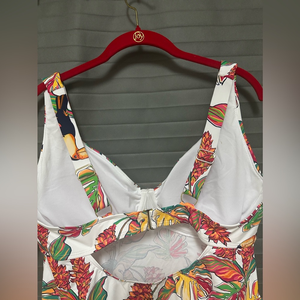 Mynah Underwire Tropical Tankini Top size 16W - Picture 5 of 9